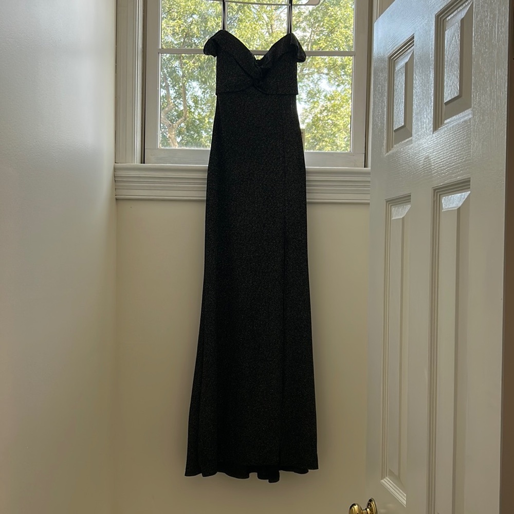B.Darlin Black Sparkle Gown